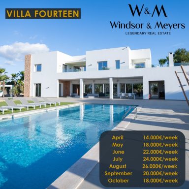 villa en ibiza para 14 huespedes